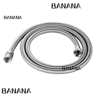 Banana1 สายฝักบัวอาบน้ํา สเตนเลส SUS304 ยาว 2 ม. กันสนิม พร้อมสปริง แบบเปลี่ยน