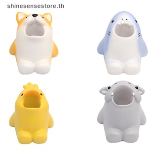 Shine ที่วางแปรงสีฟันเรซิ่น อเนกประสงค์ ขนาดเล็ก น่ารัก สําหรับตกแต่งบ้าน ห้องน้ํา