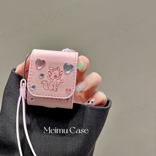 เคสหูฟังบลูทูธไร้สาย กันกระแทก ลายแมวแมรี่น่ารัก สีชมพู สําหรับ AirPods pro2 1 2 3 3