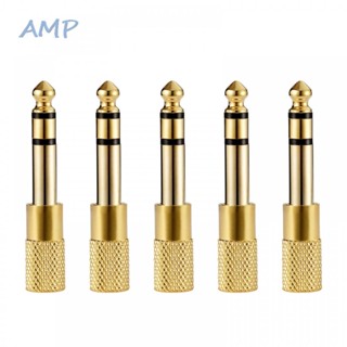 ⚡NEW 8⚡Audio Connector Adapter Audio Gold Plating MIC Audio Connector Mfemale Hole