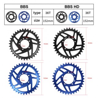 Bafang BBS-BBSHD 36T- เฟืองโซ่ สีดํา สีฟ้า สําหรับจักรยานเสือภูเขา