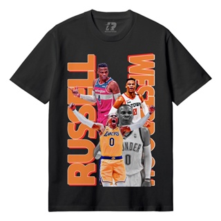 เสื้อยืดพิมพ์ลาย Nba - WESTBROOK เสื้อยืดผ้าฝ้าย แขนสั้น พิมพ์ลาย 30s s m - l - xl - xxl kaos Basketball distro kobe bry