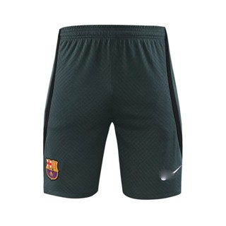 Defoot 24 Barcelona กางเกงขาสั้น เอวยางยืด แต่งซิป สีเขียวเข้ม พลัสไซซ์