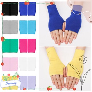 Dealshop ถุงมือ แบบบาง ฤดูร้อน ฤดูใบไม้ร่วง ป้องกันรังสียูวี สีพื้น ถุงมือหน้าจอสัมผัส