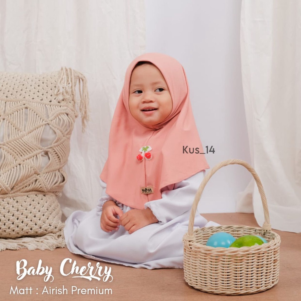 ฮิญาบสําเร็จรูป Baby Chery | ฮิญาบเด็กสําเร็จรูป | Matt Airish Premium Baby Hijab