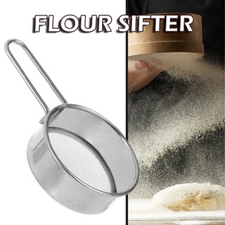 Stainless Steel Fine Mesh Flour Icing Sugar Sifter Sieve Strainer with Handle