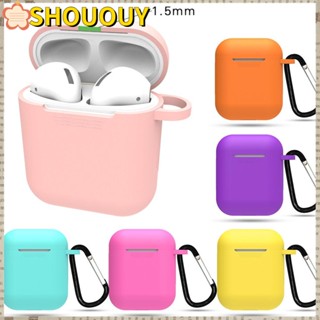 Shououy เคสซิลิโคน พร้อมตะขอ กันกระแทก สําหรับ AirPods