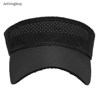 [Jettingbuy] หมวกเทนนิส กันแดด ระบายอากาศ ปรับได้ ป้องกันรังสียูวี สีพื้น แฟชั่นฤดูร้อน สําหรับผู้ชาย ผู้หญิง พร้อมส่ง