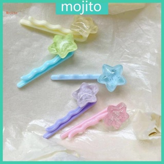 Mojito กิ๊บติดผม รูปดาวน่ารัก ขนาดเล็ก หลากสี เครื่องประดับผม Y2K 5 ชิ้น