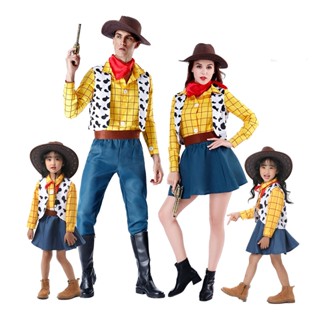 ชุดคอสเพลย์ Toy Story Woody Girl สไตล์คาวบอย สําหรับแม่ และลูก