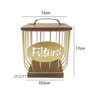 [Dolity2] ที่วางแก้วกาแฟ ความจุขนาดใหญ่ พร้อมฝาปิด