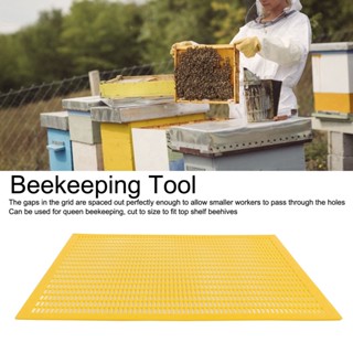 UHomee 3 pcs พลาสติก Bee Queen ป้องกัน Excluder Trapping Grid Net Tool การเลี้ยงผึ้งแยก Board สีเหลือง