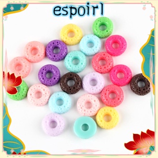 Espo ลูกปัดเรซิ่น รูปโดนัทน่ารัก 16 มม. 11 สี สําหรับเด็กผู้หญิง 110 ชิ้น