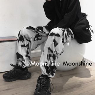 Moon  กางเกงขายาว คาร์โก้ กางเกง เชือกอเมริกันคลาสิค Cargo pants 2023 NEW 080203 ทันสมัย Trendy สไตล์เกาหลี High quality A20M07T 36Z230909