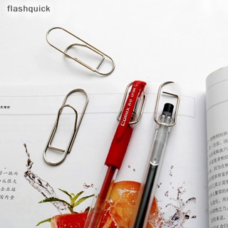 Flashquick 25 ชิ้น สเตนเลส ที่ใส่ปากกา คลิป สําหรับโน้ตบุ๊ก วารสาร กระดาษ คลิปบอร์ด รูปภาพ อุปกรณ์สํานักงาน โรงเรียน ดี