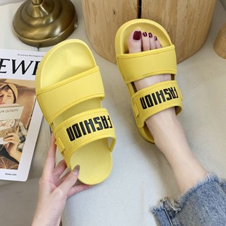 Couple Slippers Womens Summer 2023 New Non-Slip Slides Beach Ins Fashionable Sports Sandals