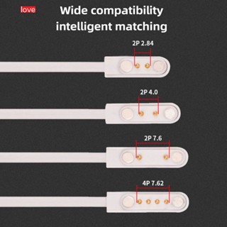 Universal Smart Watch Charger สายชาร์จแม่เหล็ก 2 Pin 4 Pins สายชาร์จ Usb สำหรับนาฬิกาเด็ก Q12 60 ซม. สายชาร์จ Smart Watch homelove