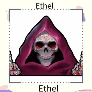 Ethel1 สติกเกอร์ ลายตัวอักษรสยองขวัญ มีกาวในตัว ลอกออกได้ สําหรับตกแต่งปาร์ตี้ฮาโลวีน