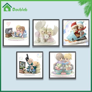 【Doub X ✮】ภาพวาดปักเพชร ทรงกลม ลายการ์ตูน 5D DIY สําหรับตกแต่งบ้าน ✮