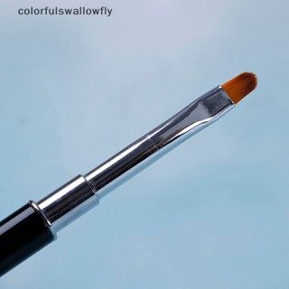 Colorfulswallowfly แปรงปากกาโพลีเจล UV สําหรับตกแต่งเล็บ COD