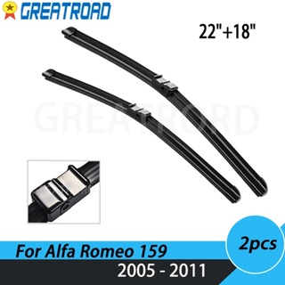 ใบปัดน้ําฝนด้านหน้าซ้าย 22 นิ้ว และ 18 นิ้ว สําหรับ Alfa Romeo 159 2005-2011