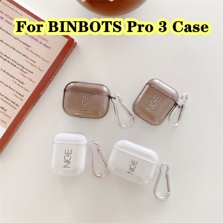 【Case Home】เคสหูฟัง แบบนิ่ม แบบใส ลายการ์ตูน สําหรับ BINBOTS Pro 3 Pro 3