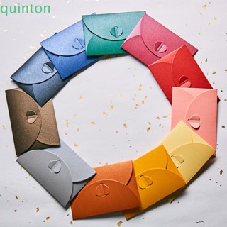 Quinton ซองจดหมาย กระดาษมุก ขนาดเล็ก รักสี