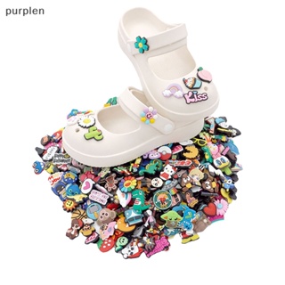 CROCS Purplen รองเท้าแตะ PVC ลายการ์ตูน Ch สําหรับวัยรุ่น 30 ชิ้น