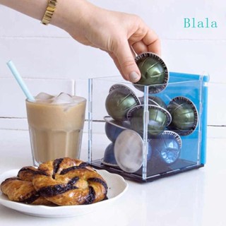 Blala กล่องเก็บแคปซูลกาแฟ อะคริลิคใส กันฝุ่น พร้อมฝาปิด ทนทาน สไตล์นอร์ดิก