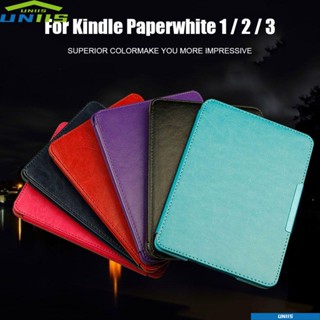 Uniis เคสหนังเทียม แบบบางพิเศษ หลายลาย สําหรับ Amazon Kindle Paperwhite 1 2 3