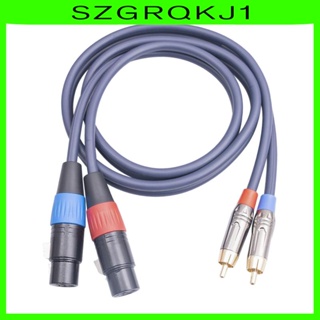 [szgrqkj1] สายเคเบิล XLR เป็น RCA HiFi สเตอริโอ สําหรับเครื่องขยายเสียง ออกอากาศ เธียเตอร์