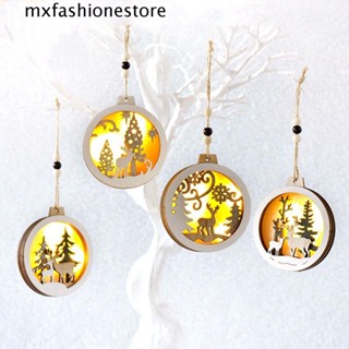 Mxfashione โคมไฟ LED รูปกวางเอลก์ แบบไม้ เรืองแสง อเนกประสงค์ DIY สําหรับตกแต่ง