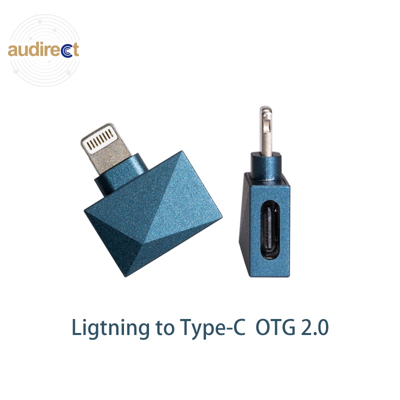 Audirect L/C OTG 2.0 USB OTG Lighting to Type C Socket สําหรับ IOS Phone DAC Decoder AMP เครื่องขยาย