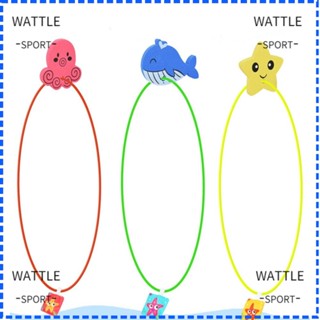 Wattle ชุดห่วงยางว่ายน้ํา ทรงกลม ของเล่นสระว่ายน้ํา 1/3 ชิ้น