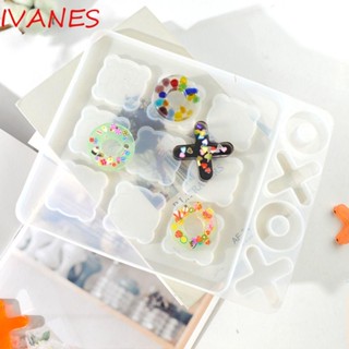 Ivanes เกมหมากรุก XO แบบใส อัจฉริยะ ของขวัญวันเกิด สําหรับทําเครื่องประดับ DIY