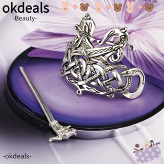 Okdeals กิ๊บติดผมโลหะ สไตล์วินเทจ สร้างสรรค์ เครื่องประดับ สําหรับผู้หญิง