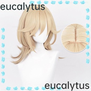 Eucalytus1 วิกผมคอสเพลย์ 50 ซม. ผ้าลินิน ทนความร้อน สําหรับปาร์ตี้ฮาโลวีน