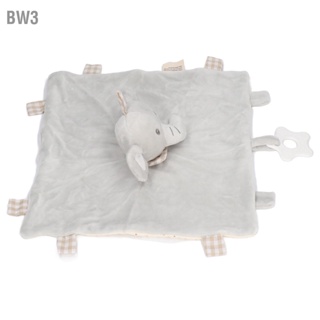 BW3 ตุ๊กตายางกัดช้าง Baby Elephant Teether Blanket Soft Infant Security