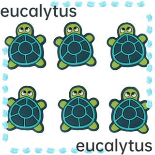 Eucalytus1 10 ชิ้น ซิลิโคน หลวม ลูกปัด สัตว์ สร้อยคอ พวงกุญแจ เต่า สีเขียว ลูกปัด