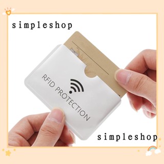 Simple ที่ใส่บัตรเครดิต บัตรประจําตัว บล็อกเงิน กันขโมย 10 20 ชิ้น