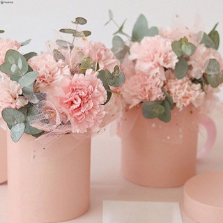 กล่องดอกไม้ ทรงกระบอก พร้อมฝาปิด สําหรับใส่ดอกไม้ ของขวัญ