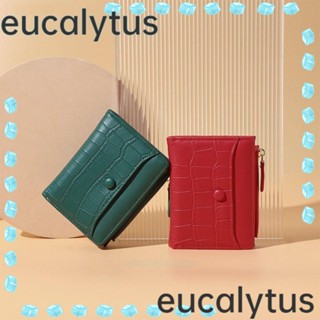 Eucalytus1 กระเป๋าสตางค์ กระเป๋าใส่เหรียญ ลายหิน สําหรับผู้หญิง