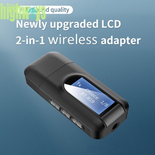 เครื่องรับส่งสัญญาณเสียงไร้สาย บลูทูธ 5.0 หน้าจอ LCD USB 3.5 มม. AUX J [highways.th]