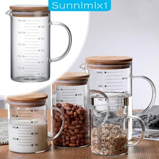 [Sunnimix1] แก้วตวงนมร้อน เย็น แบบใส สําหรับชา นม