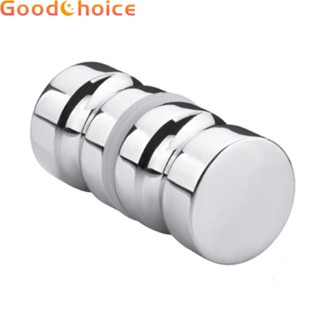 Zinc Alloy Bathroom Shower Door Handle Knob Single Groove Chrome Plated 30mm