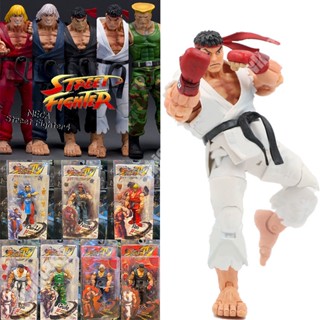 Neca โมเดลฟิกเกอร์ Street Fighter 4 Hoshi Ryu Gouki Chun-Li Ken Masters Guile Game Articulado ของขวัญของที่ระลึก สําหรับตกแต่งห้อง