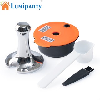 Lumiparty แคปซูลกรองกาแฟ 180 มล. ถอดออกได้ ใช้ซ้ําได้ พร้อมแทมเปอร์แทมเปอร์