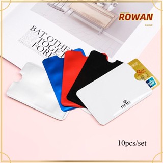 Rowans ปลอกป้องกันบัตรเครดิต กันขโมย เพื่อความปลอดภัย 10 ชิ้น