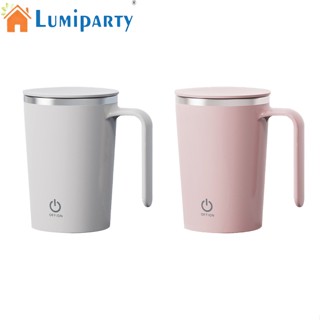 Lumiparty แก้วมักกวนกาแฟ Tpye-c แบบชาร์จไฟได้ สําหรับคนกาแฟ ช็อคโกแลต นม