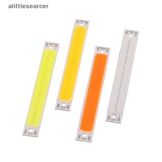 Alittlesearcer แถบไฟ LED COB 3V-4V DC 60 มม. 8 มม. 1W 3W สีขาว น้ําเงิน แดง สําหรับจักรยาน DIY EN